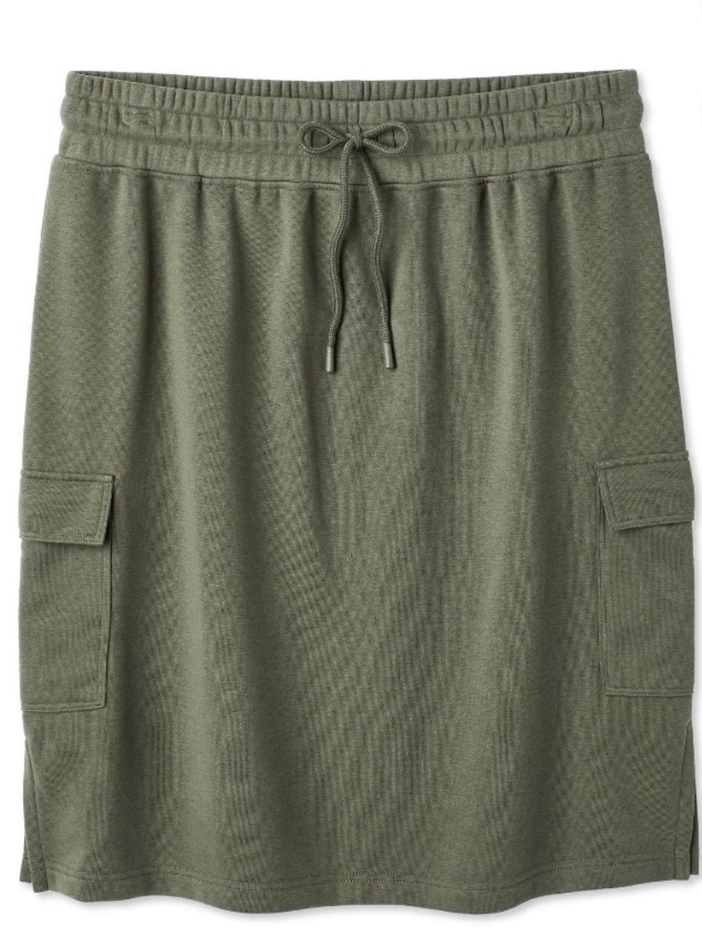 Lane Bryant Olive & Black Knit Cargo Drawstring Mini Skirts (2)
